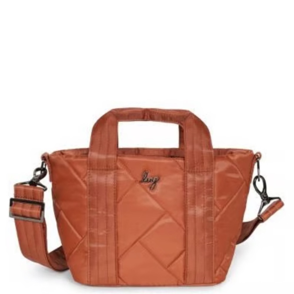 Lug Mini Dory Women's Quilted Crossbody Bag - Rust